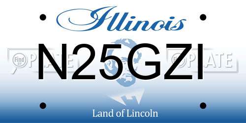 N25GZI Illinois License Plate