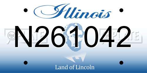 N261042 Illinois License Plate