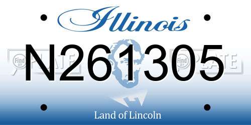 N261305 Illinois License Plate
