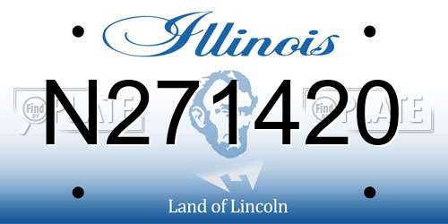 N271420 Illinois License Plate