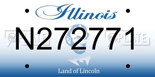 N272771 Illinois License Plate