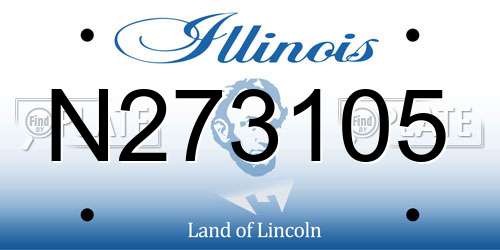 N273105 Illinois License Plate
