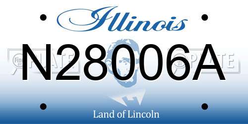 N28006A Illinois License Plate