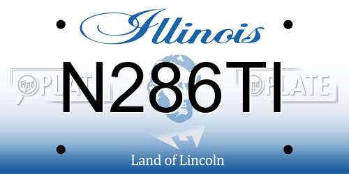 N286TI Illinois License Plate