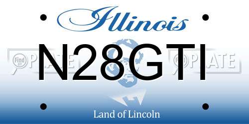 N28GTI Illinois License Plate