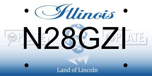 N28GZI Illinois License Plate
