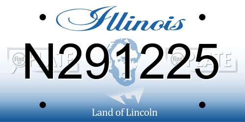N291225 Illinois License Plate