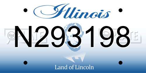 N293198 Illinois License Plate