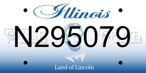 N295079 Illinois License Plate