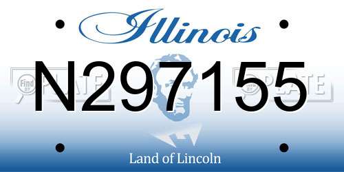 N297155 Illinois License Plate