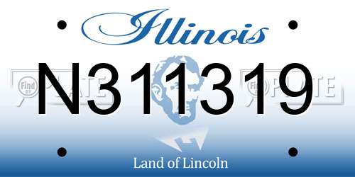 N311319 Illinois License Plate