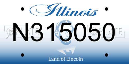 N315050 Illinois License Plate