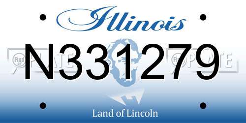 N331279 Illinois License Plate