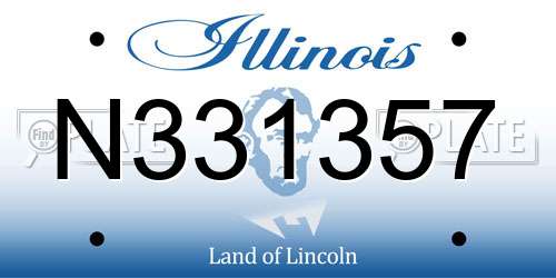 N331357 Illinois License Plate