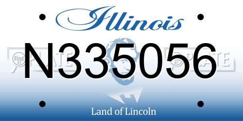 N335056 Illinois License Plate