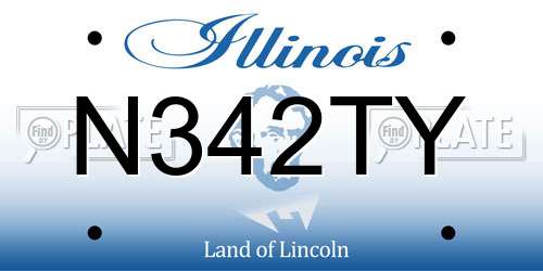 N342TY Illinois License Plate