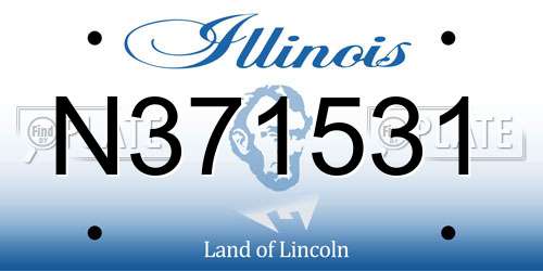 N371531 Illinois License Plate
