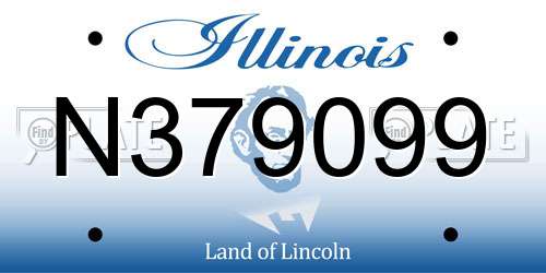 N379099 Illinois License Plate
