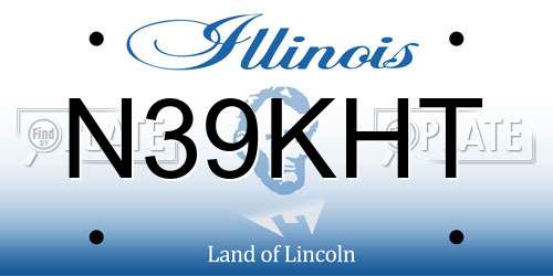 N39KHT Illinois License Plate