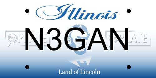 N3GAN Illinois License Plate