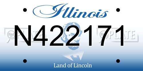 N422171 Illinois License Plate