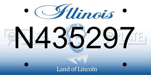 N435297 Illinois License Plate
