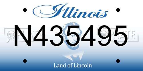 N435495 Illinois License Plate