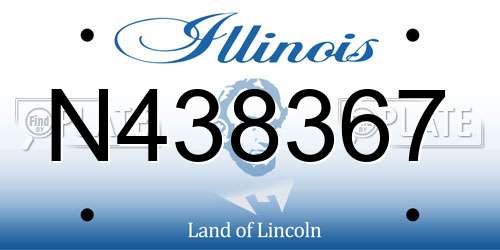 N438367 Illinois License Plate