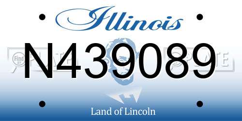 N439089 Illinois License Plate