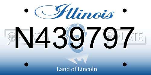 N439797 Illinois License Plate