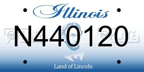 N440120 Illinois License Plate