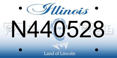 N440528 Illinois License Plate