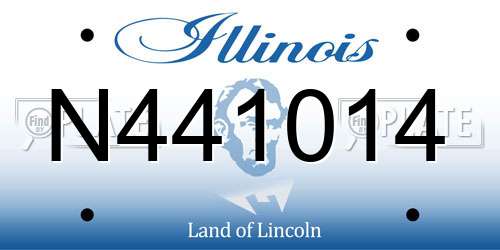 N441014 Illinois License Plate