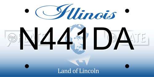 N441DA Illinois License Plate
