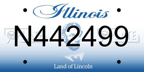 N442499 Illinois License Plate