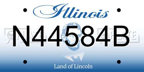 N44584B Illinois License Plate
