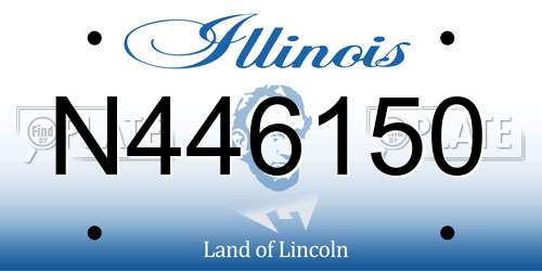 N446150 Illinois License Plate