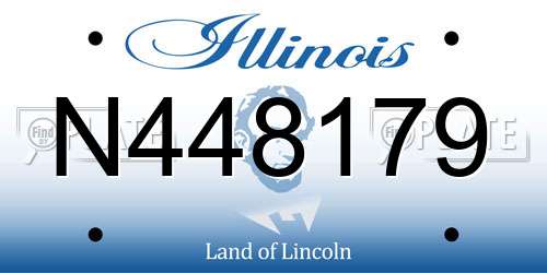 N448179 Illinois License Plate