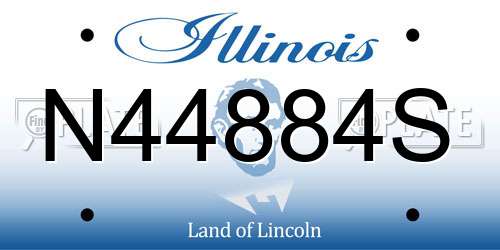 N44884S Illinois License Plate