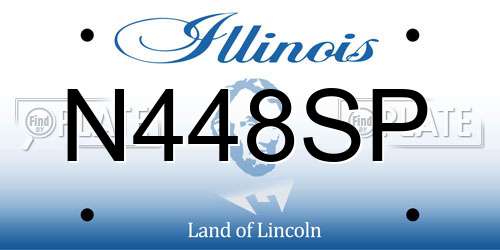 N448SP Illinois License Plate