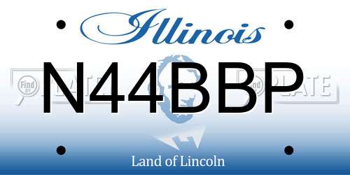 N44BBP Illinois License Plate