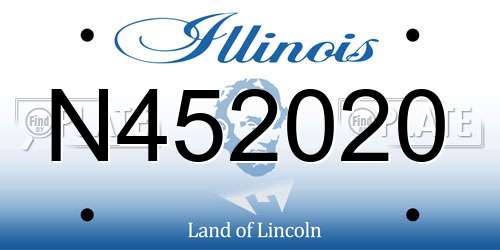 N452020 Illinois License Plate
