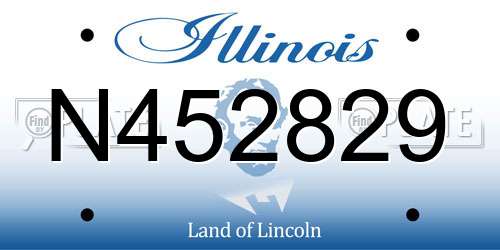 N452829 Illinois License Plate