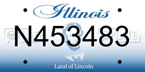 N453483 Illinois License Plate