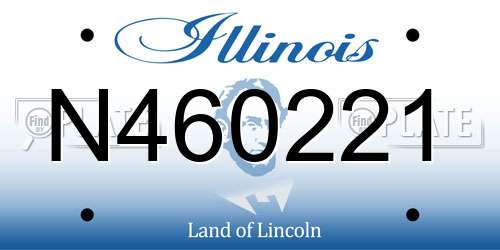 N460221 Illinois License Plate