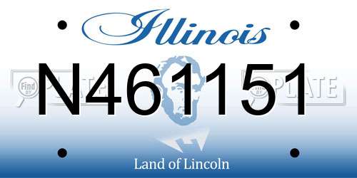 N461151 Illinois License Plate