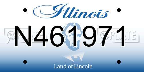 N461971 Illinois License Plate