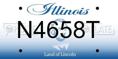 N4658T Illinois License Plate