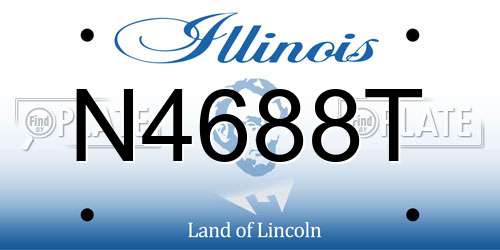 N4688T Illinois License Plate
