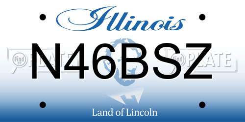 N46BSZ Illinois License Plate